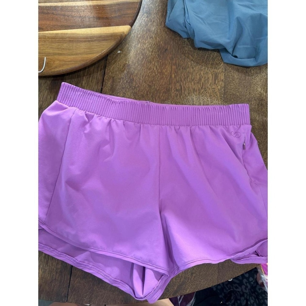 Calia  Womens Purple Medium Activewear Smocked Waistbandy Carrie underwood
